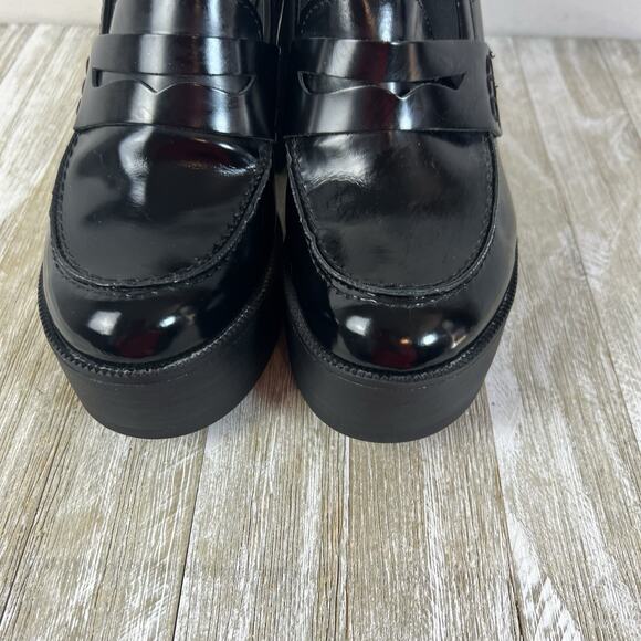 Steve Madden Y2K Shoes Chunky Heel Platform Penny Loafer Women's 8 Juniper - Picture 4 of 15